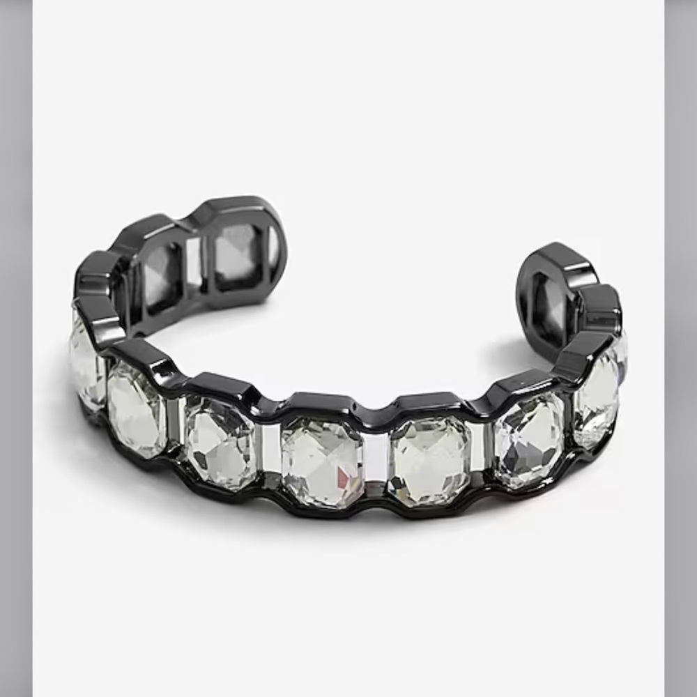 Express lined Rhinestone cuff bracelet